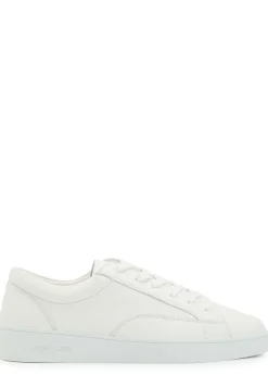 Nico panelled grained leather sneakers