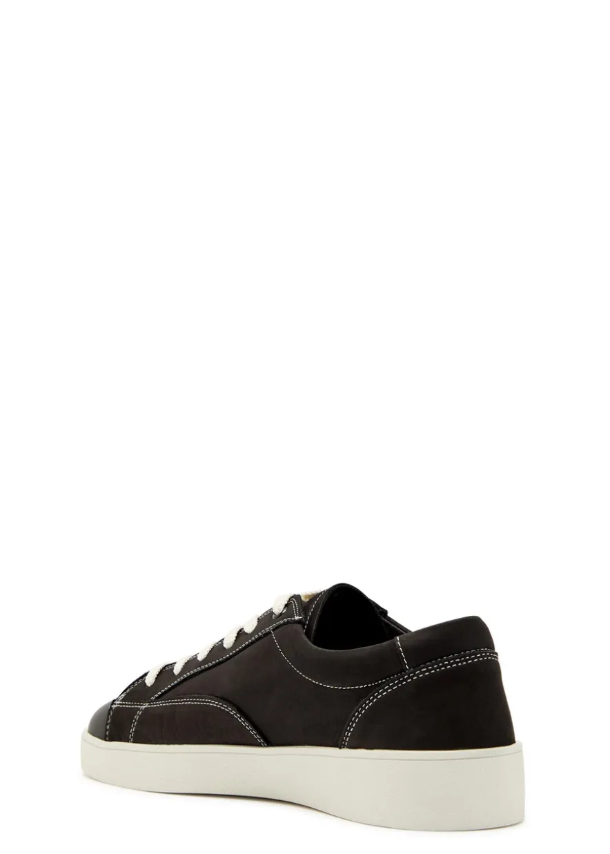 Nico panelled nubuck leather sneakers