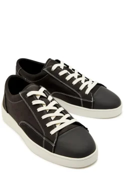 Nico panelled nubuck leather sneakers