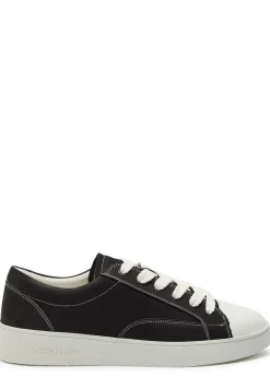 Nico panelled nubuck leather sneakers