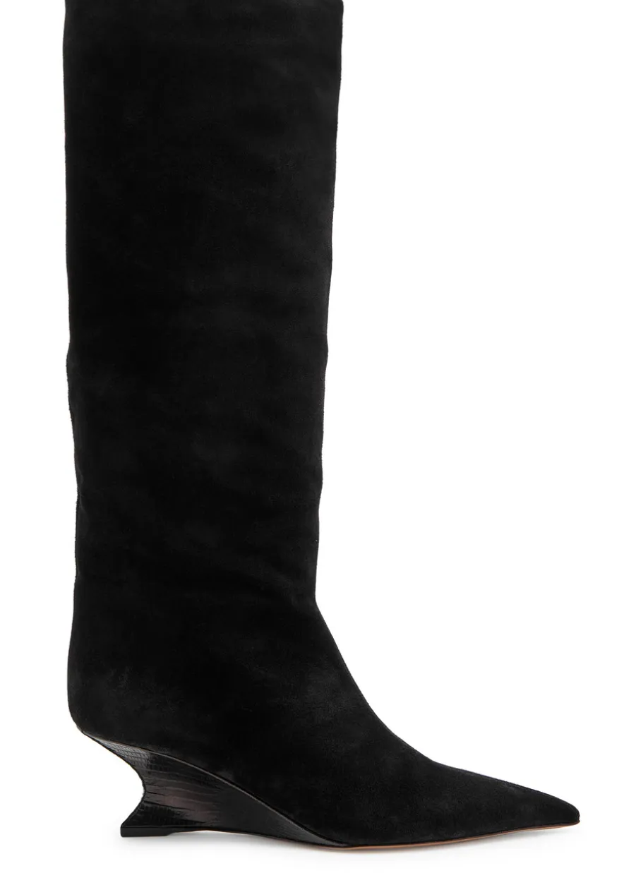 Nina 50 suede knee-high boots