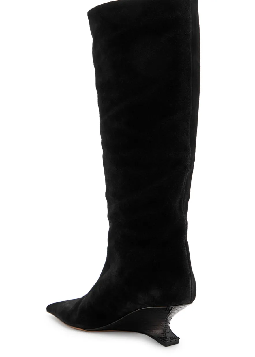 Nina 50 suede knee-high boots