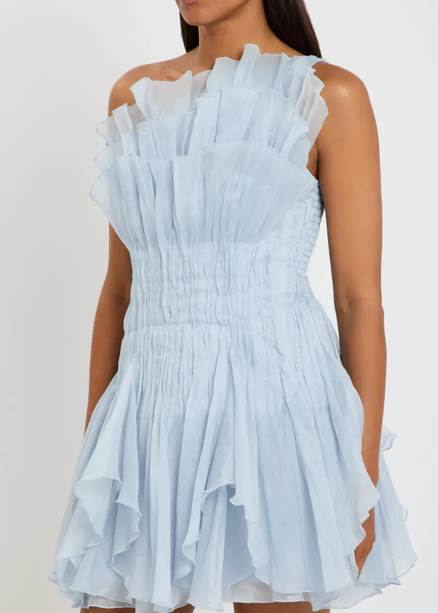 Nisha ruffled chiffon mini dress