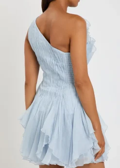 Nisha ruffled chiffon mini dress