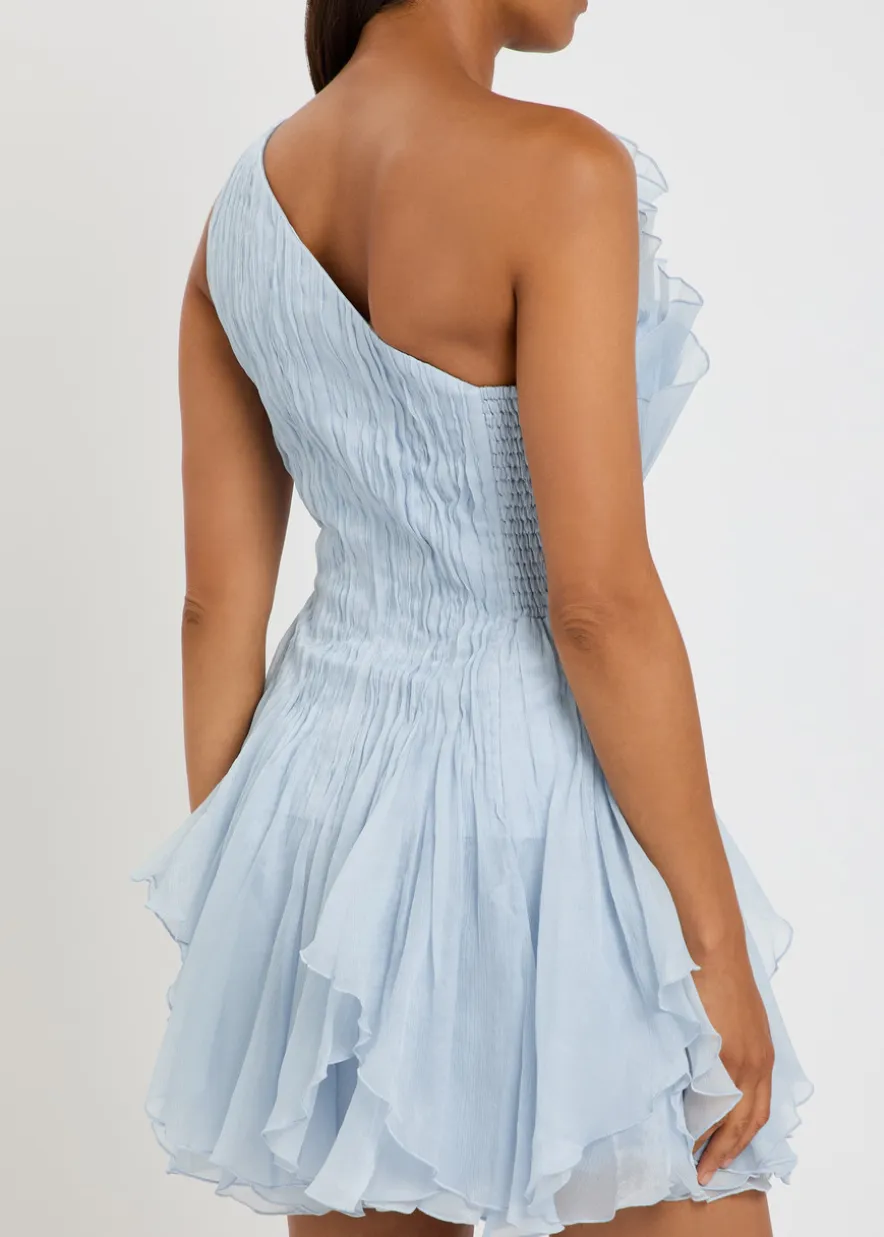 Nisha ruffled chiffon mini dress