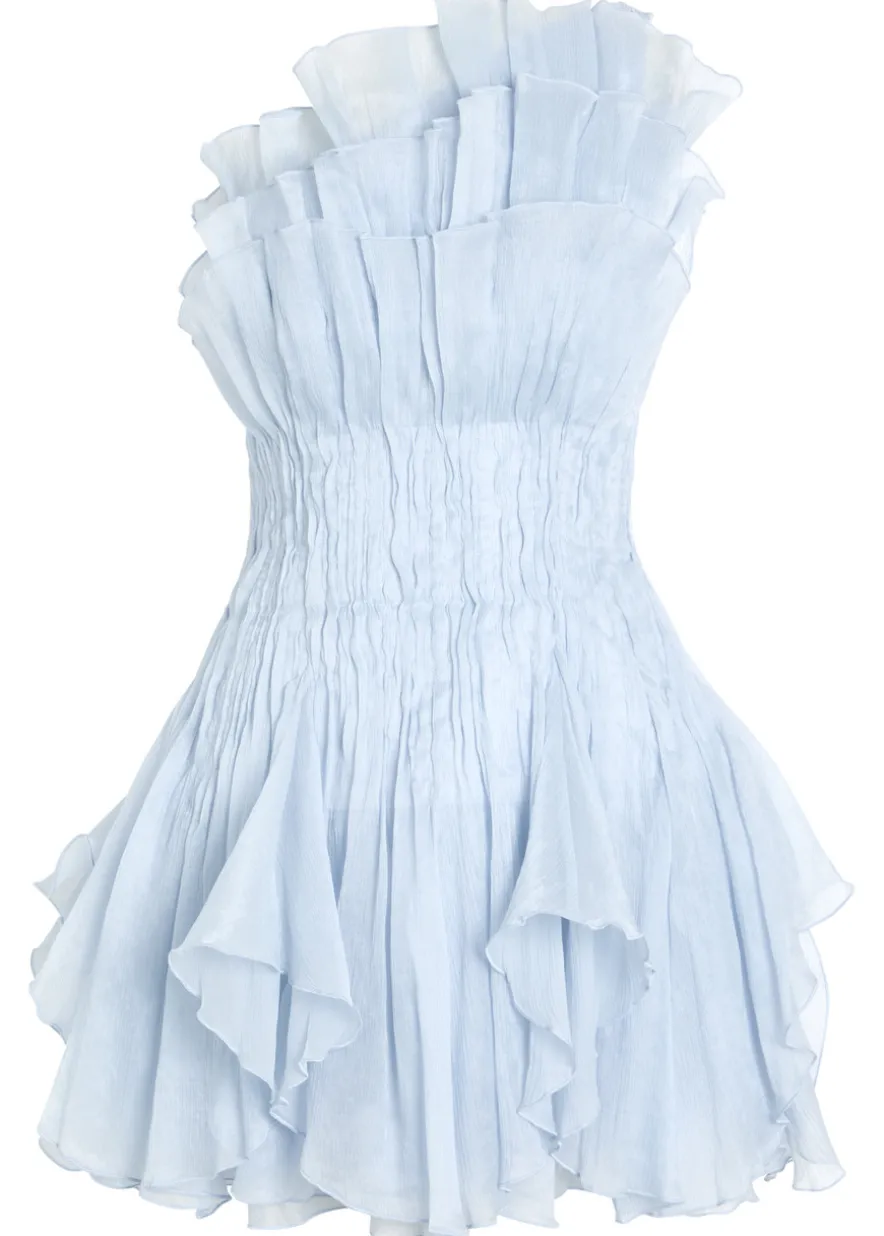Nisha ruffled chiffon mini dress