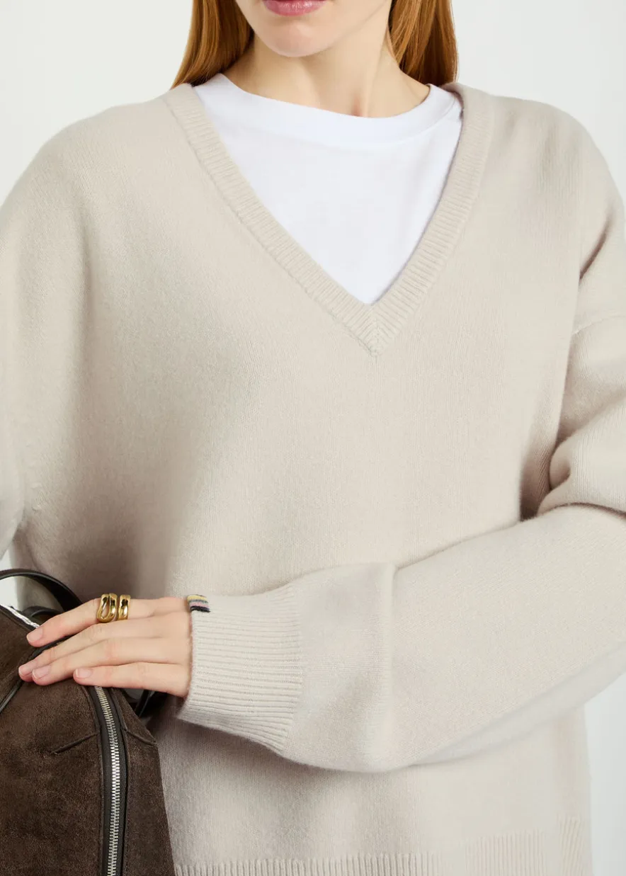 N°457 Jack V-neck cashmere-blend jumper