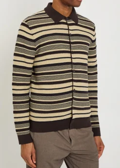 Nolan striped cotton polo shirt