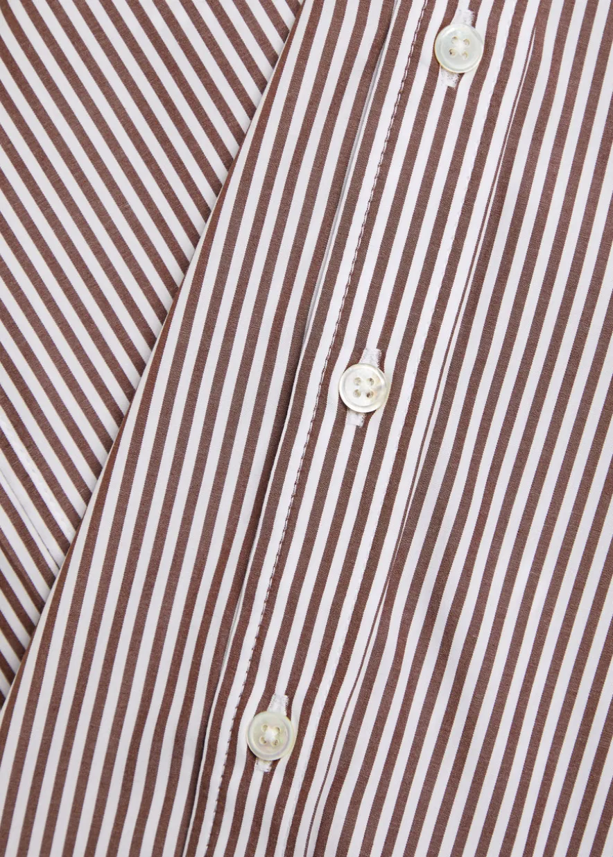 Nolan striped cotton-poplin shirt