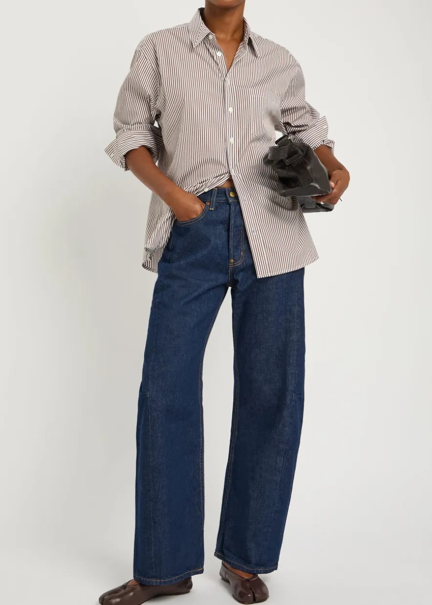 Nolan striped cotton-poplin shirt