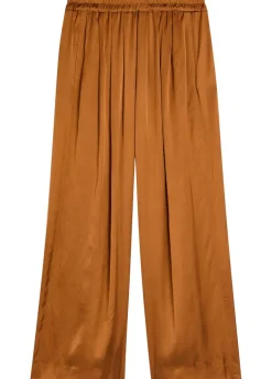 Nolia wide-leg satin trousers