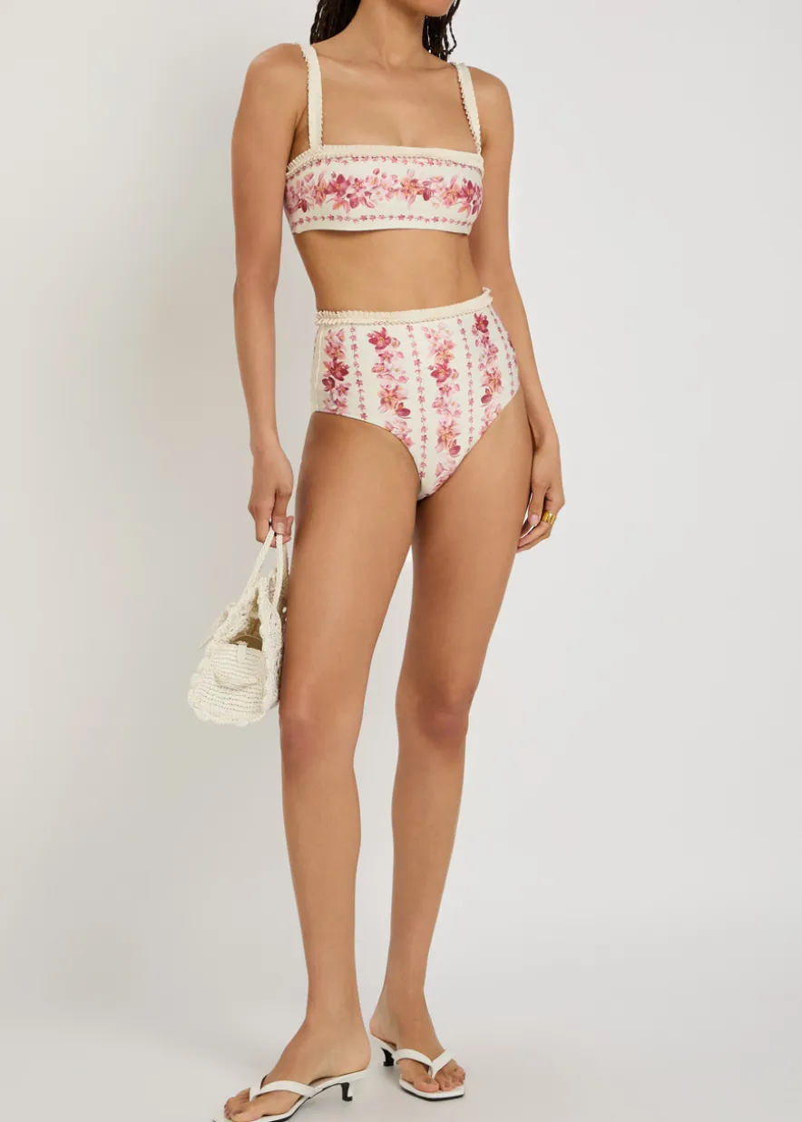 Nopal floral-print bikini briefs