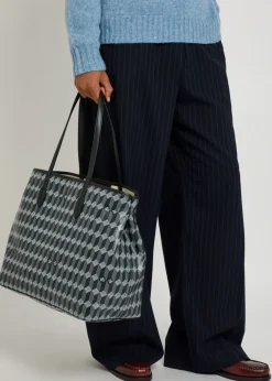 No.55 printed leather tote