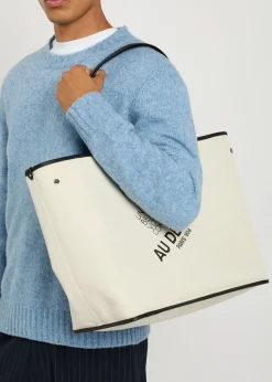 No.55 printed leather tote