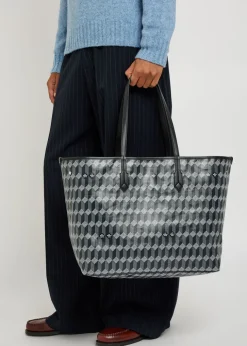 No.55 printed leather tote