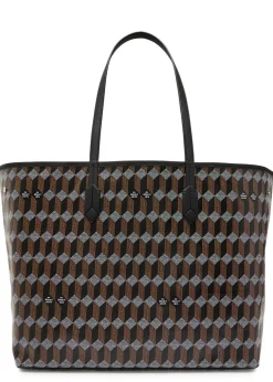 No.55 printed leather tote