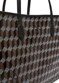 No.55 printed leather tote