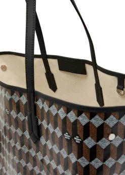 No.55 printed leather tote