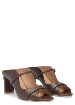 Norah 70 embossed leather heeled sandals