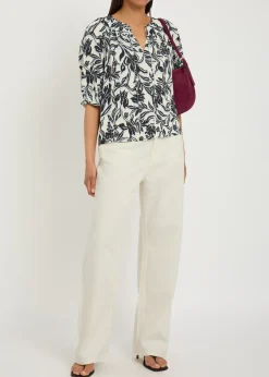 Normandie drawstring straight-leg jeans