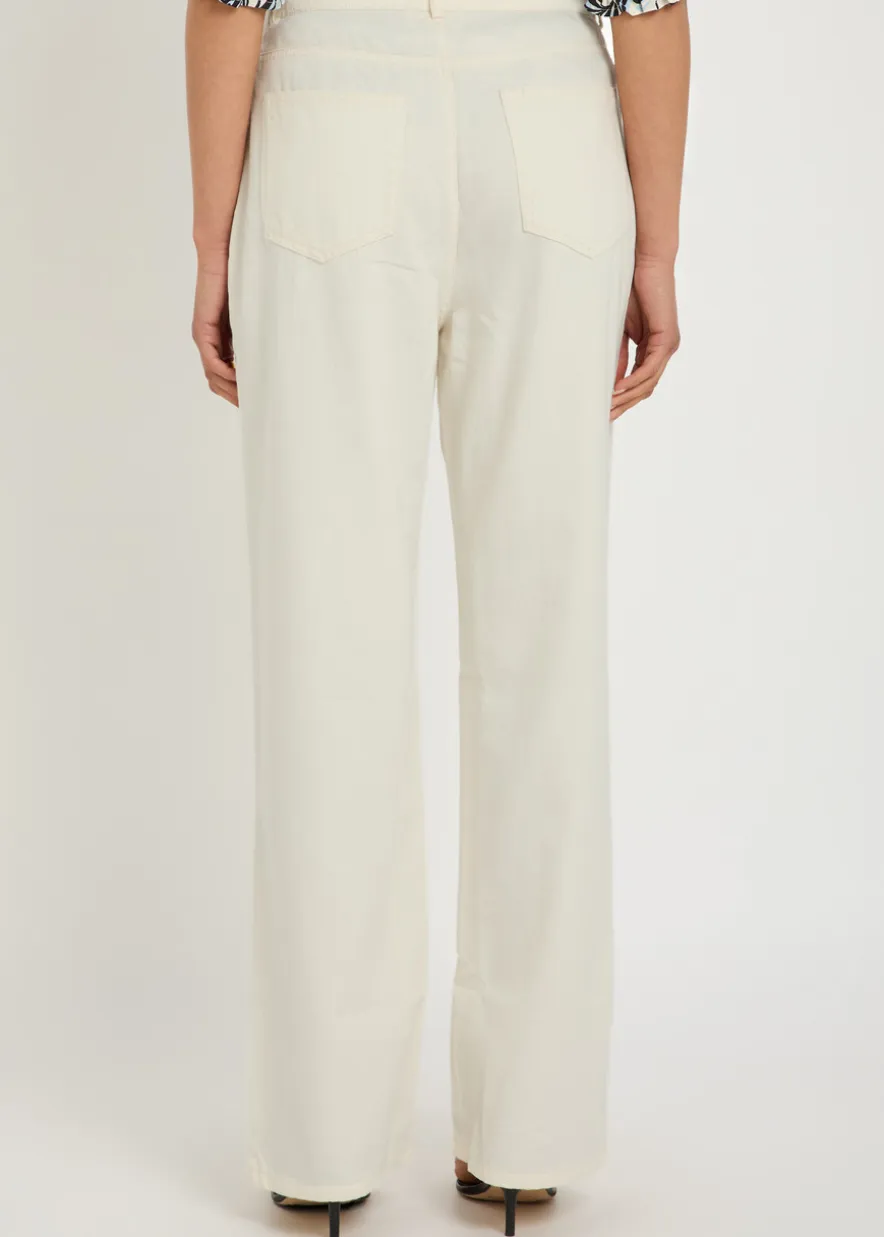 Normandie drawstring straight-leg jeans