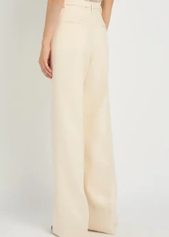 Norman silk and wool-blend trousers