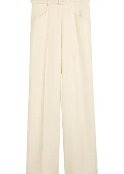Norman silk and wool-blend trousers