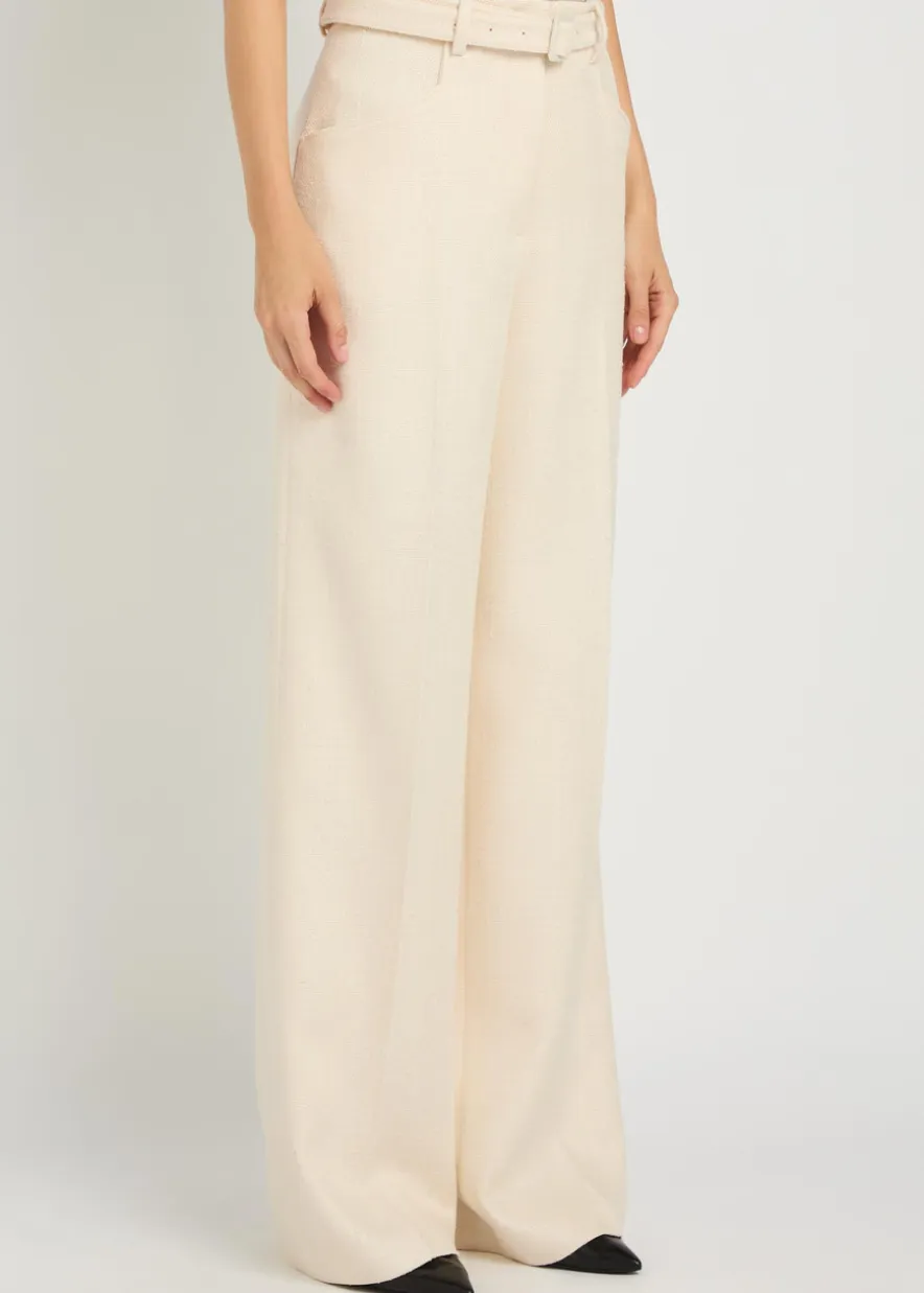 Norman silk and wool-blend trousers