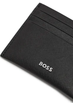 Northon logo saffiano leather card holder