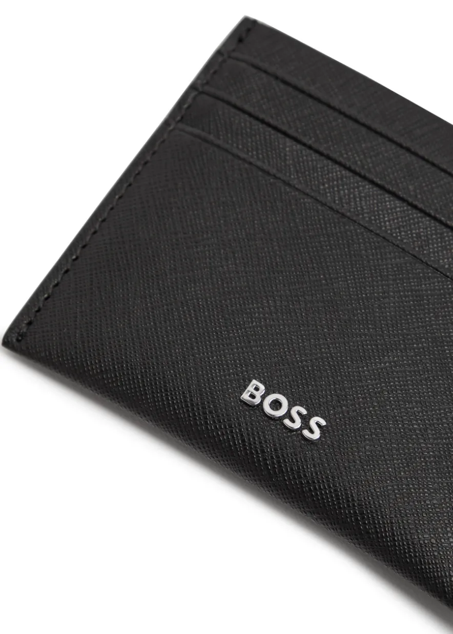 Northon logo saffiano leather card holder