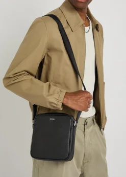 Northon logo saffiano leather cross-body bag