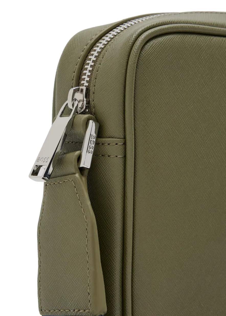 Northon logo saffiano leather cross-body bag