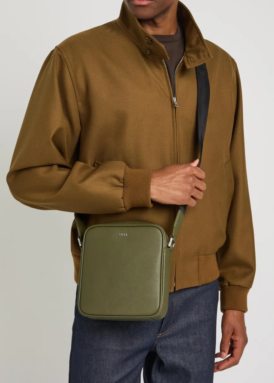 Northon logo saffiano leather cross-body bag