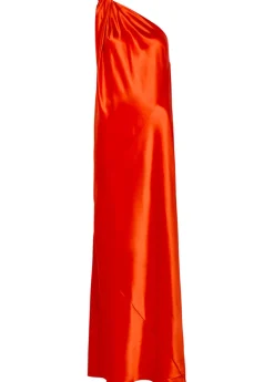 Nova draped silk maxi dress