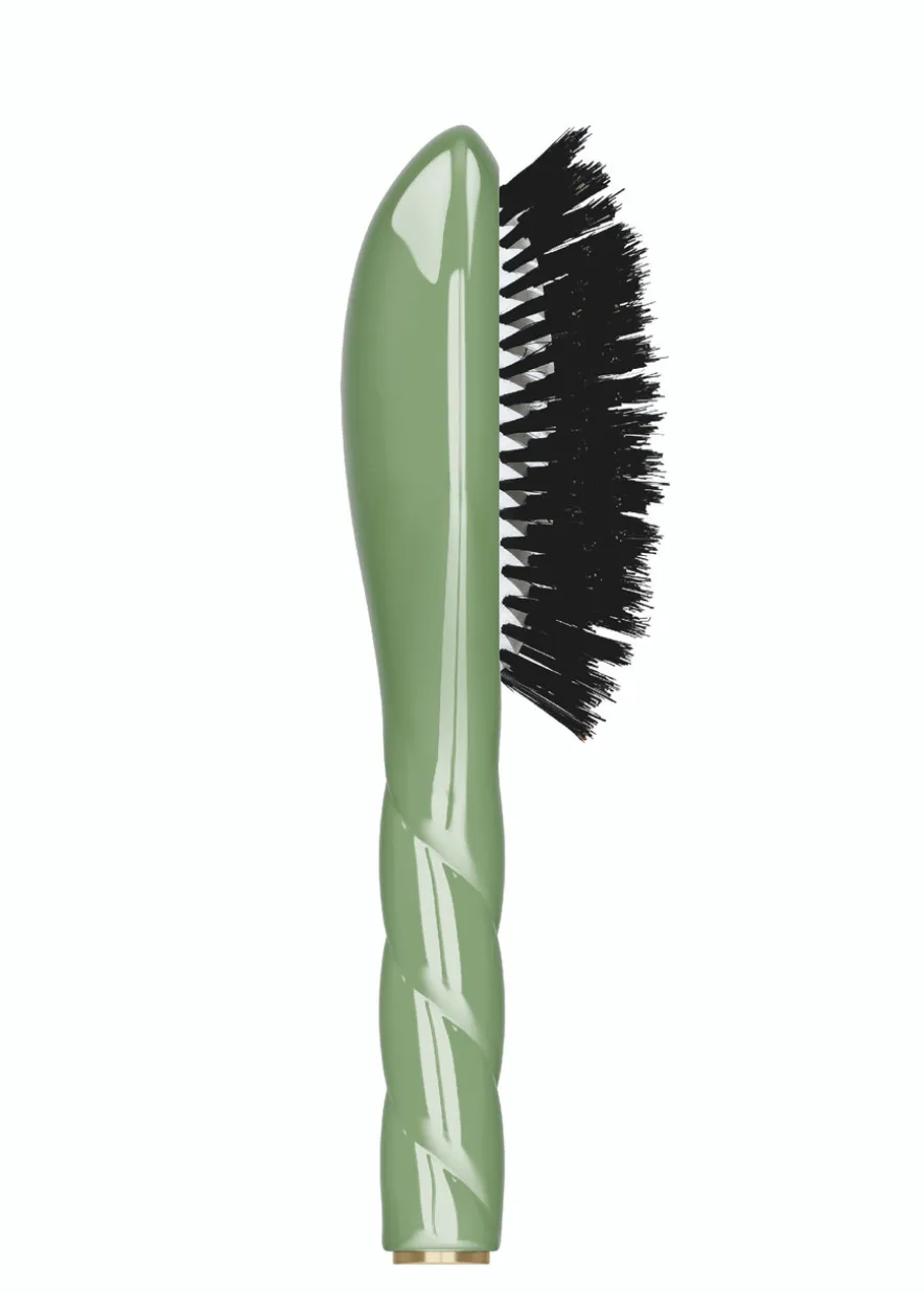 N.01 The Small Shine & Care Hair Brush The Universal Almond Green