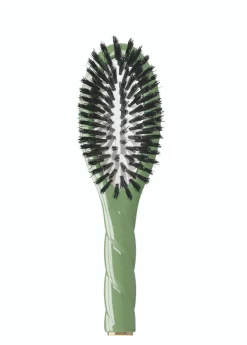 N.01 The Small Shine & Care Hair Brush The Universal Almond Green