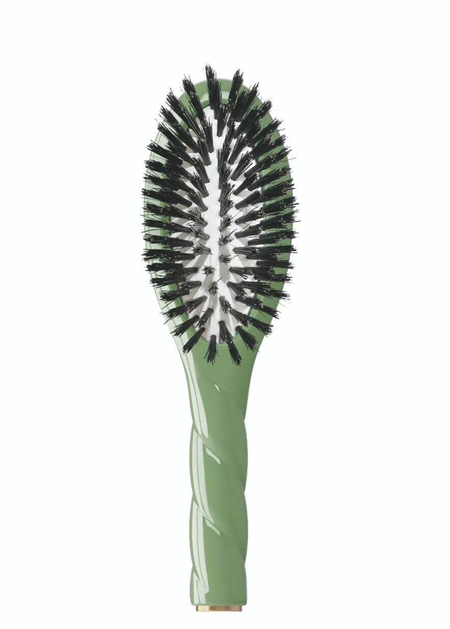 N.01 The Small Shine & Care Hair Brush The Universal Almond Green