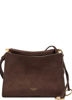 Nubuck small shoulder bag