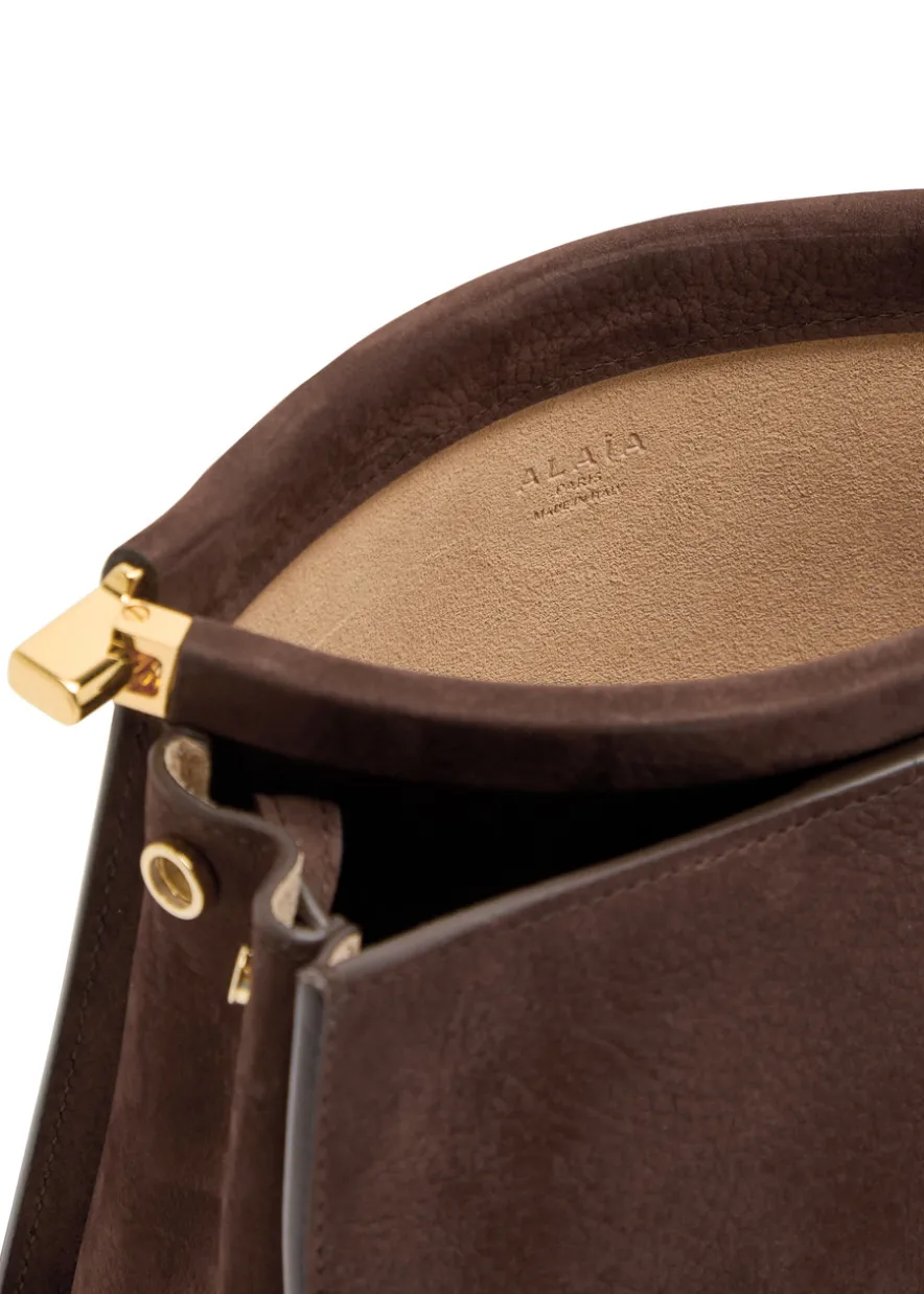Nubuck small shoulder bag