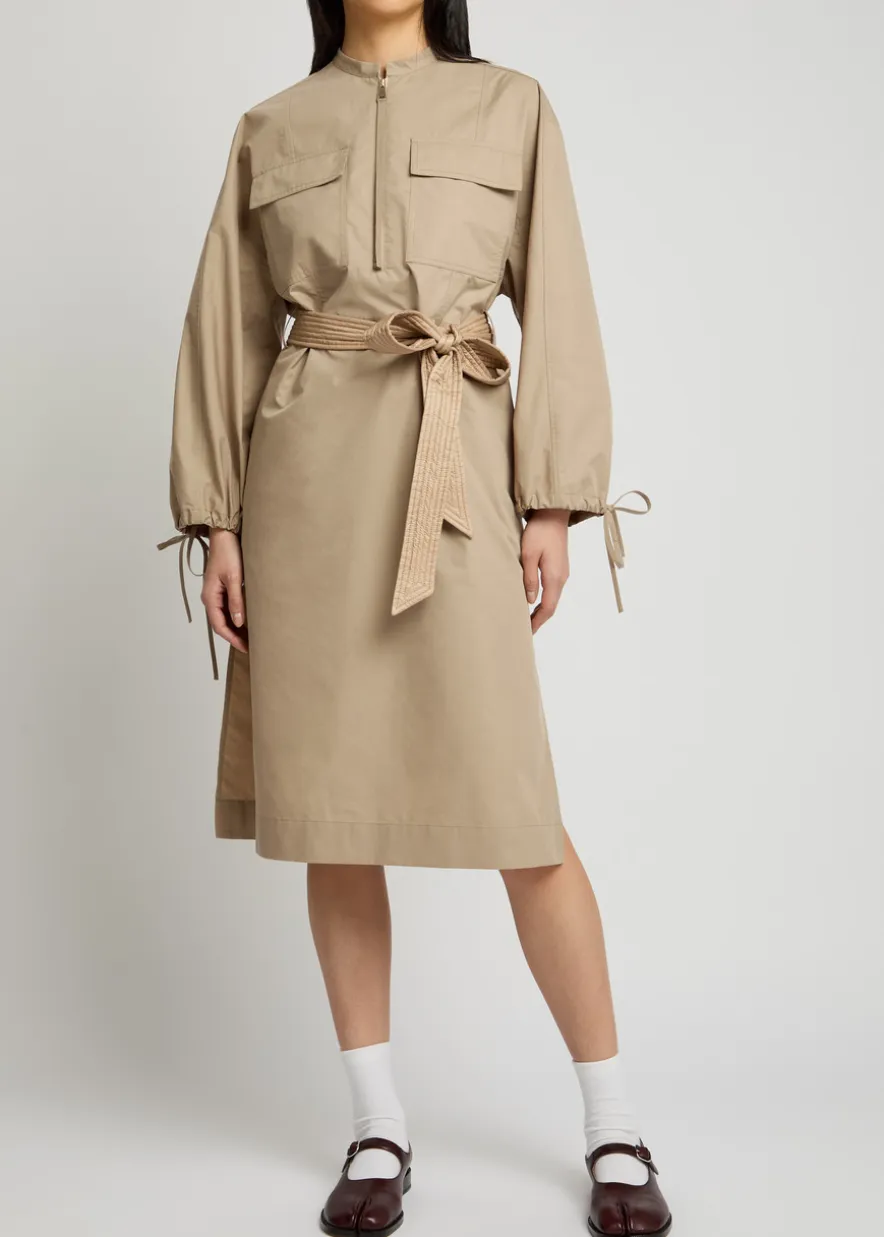 Nylon midi dress