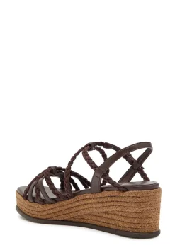Nyra 60 braided leather espadrille sandals
