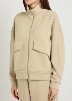 Oakland funnel-neck jersey jacket