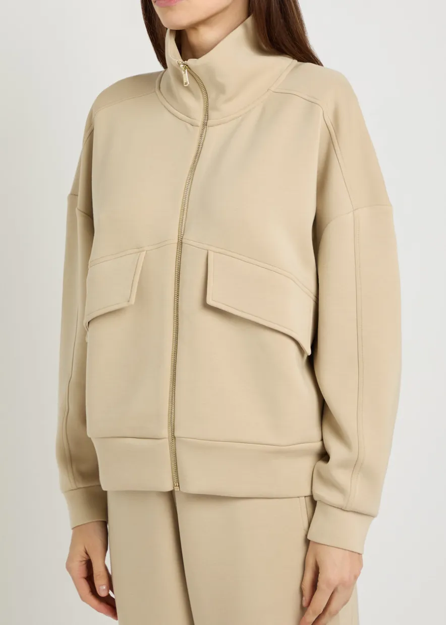 Oakland funnel-neck jersey jacket