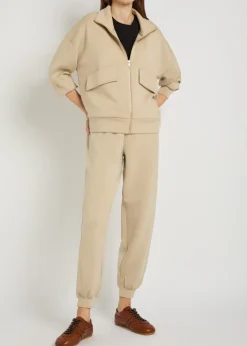 Oakland funnel-neck jersey jacket