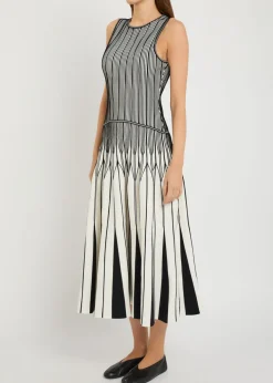 Oaklen patterned knit midi dress
