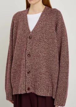 Oak Marl cashmere cardigan