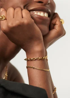 October Birthstone 18kt gold vermeil bracelet