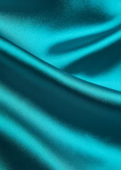 Off-the-shoulder gathered satin maxi dress