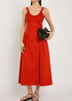 Olas cotton midi dress