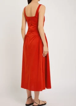 Olas cotton midi dress